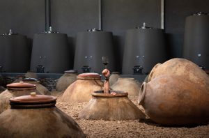 Amphorae in Zorah winery in Armenia