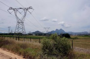 Eskom power lines in the Cape Winelands region
