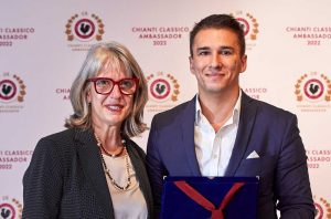 Carlotta Gori with Daniel Stojcic, Chianti Classico Ambassador 2022