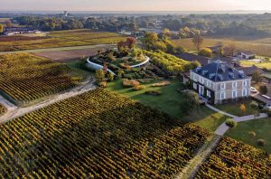 Château Haut-Bailly and the domed roof garden of its new underground chai