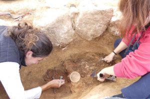 Excavations at protohistoric site of Font de la Canya in Avinyonet del Penedès, Spain