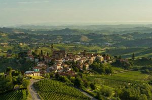 Asti DOCG town and hills