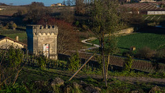 Tourelle carrée du château La Clotte à Saint-Émilion - Gironde - France
