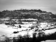 Montepulciano in the snow