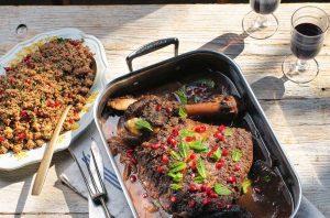 Spiced lamb shoulder with couscous