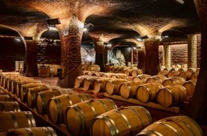 Cellar at Perinet winery in Priorat, Spain