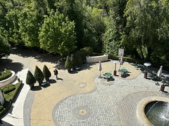 Courtyard outside the winery