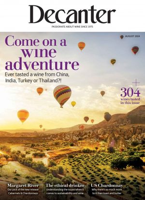 Decanter magazine August 2024 cover