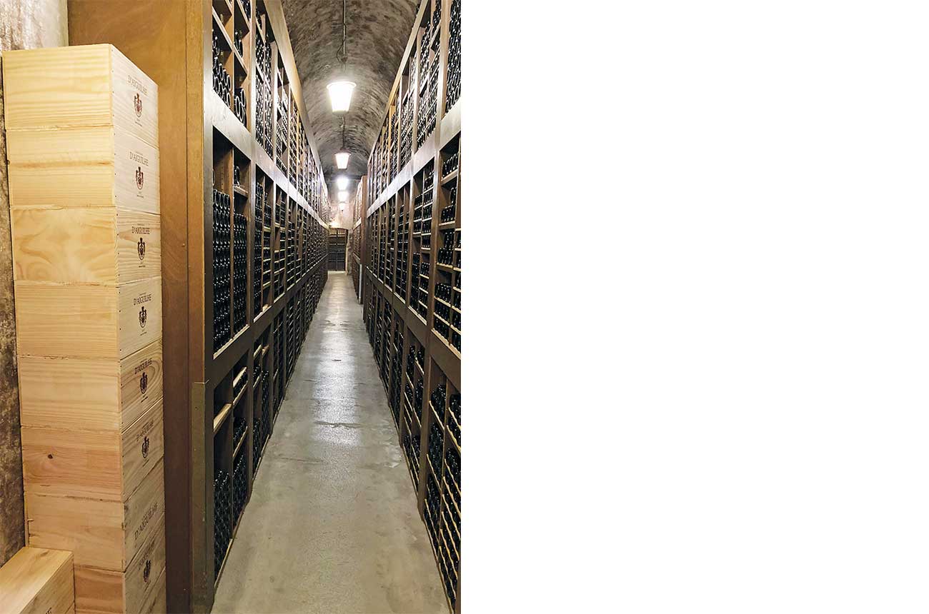 The SBM hotel group cellars house some 350,000 bottles