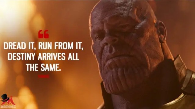 Thanos called it