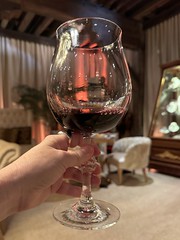 2021 Stag's Leap Cabernet Sauvignon in a Baccarat glass