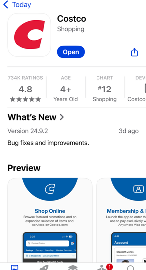 Costco Mobile App