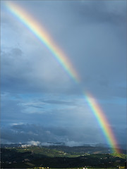 Rainbow in Langa , after the storm ...