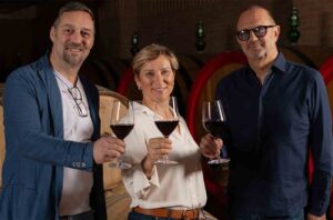 Giorgio, Francesca and Gian Andrea Tinazzi, owners of Tinazzi winery.