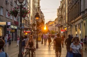 Knez Mihailova Street in Belgrade, Serbia