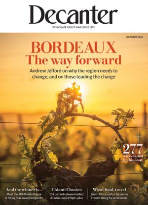 Cover of Decanter magazine October 2024 issue