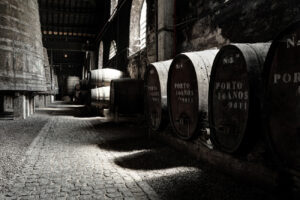 Old Porto wine cellar