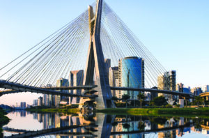 The São Paulo skyline.