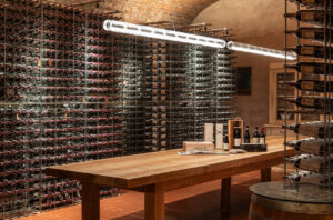 The cellar tasting room at Tedeschi in Valpolicella. Amarone