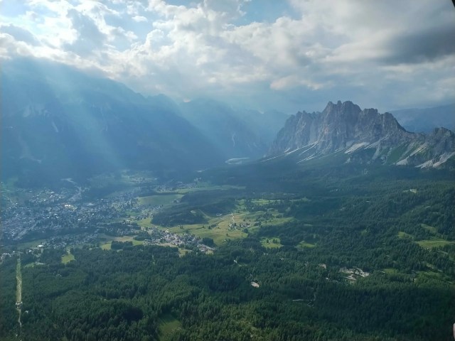 Jacob's ladders up Cortina  