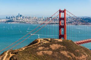 Image of the Golden Gate Bridge and San Francisco Bay