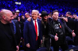 Image of President-elect Trump with Kid Rock and Elon Musk.