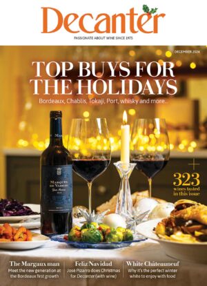 Decanter magazine December 2024 issue cover