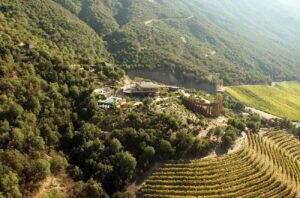 Aerial view of Clos Apalta Residence