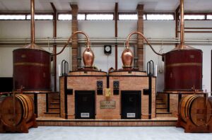 Armagnac stills at the Janneau Distillery 