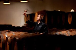 Seppeltsfield chief winemaker, Fiona Donald, in the Centennial Cellar