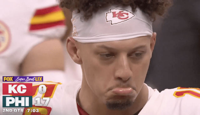 Sad Mahomes LIX