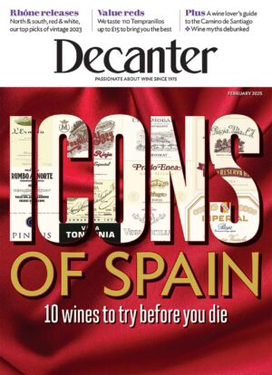 Cover of Decanter magazine February 2025 issue