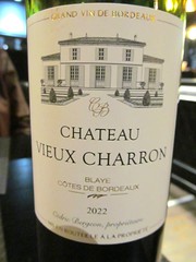 [Fr] Chateau VIEUX CHARRON Cotes de Blaye 2022 - The French House, Arras {25 €} (08.04.26) [3412911 046898]