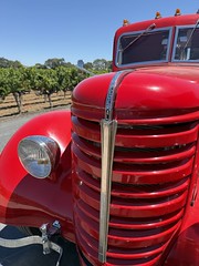 big red truck...