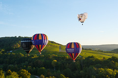 In the air